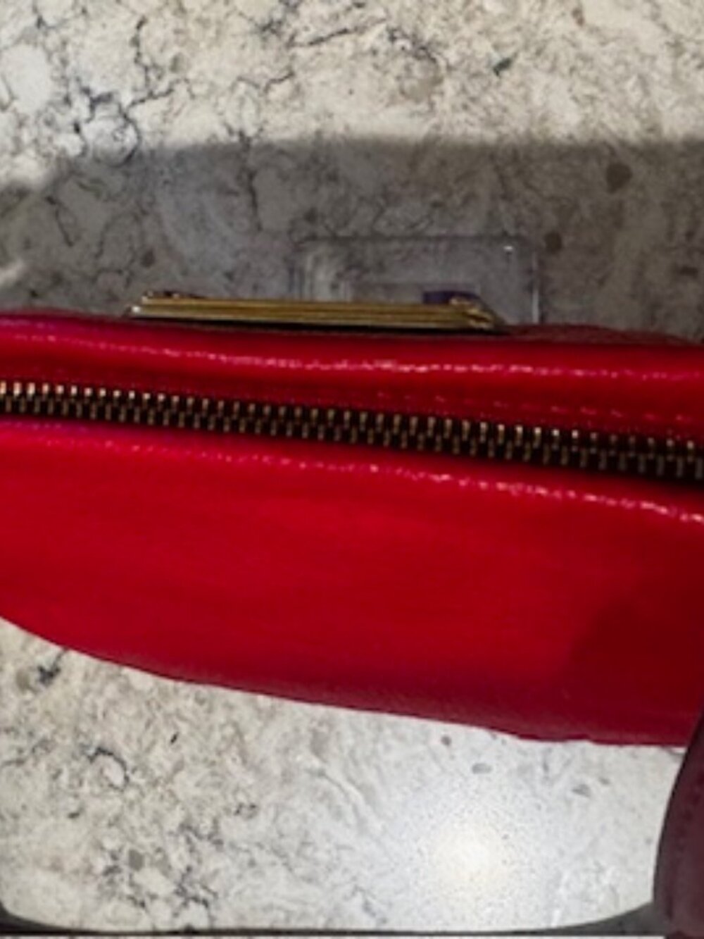 Marc by Marc Jacobs Classic Q Percy Crossbody Rosey Red Multi Leather Bag - Picture 4 of 4